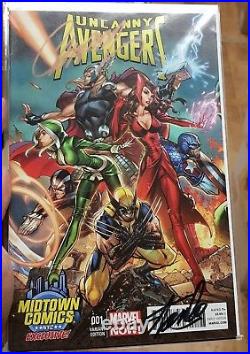 Stan Lee Signed All New X-men Uncanny Avengers & Avengers Midtown Comics Variant