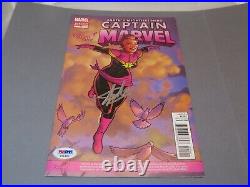Stan Lee Signed Captain Marvel Variant Comic Book Autographed PSA/DNA COA 1A