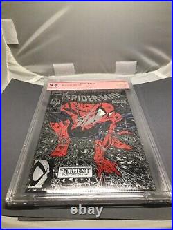 Stan Lee Signed Spider-Man Comic Book Silver Variant Torment CBCS 9.8 Autograph