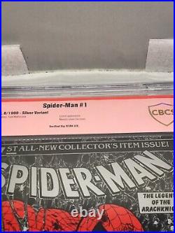Stan Lee Signed Spider-Man Comic Book Silver Variant Torment CBCS 9.8 Autograph