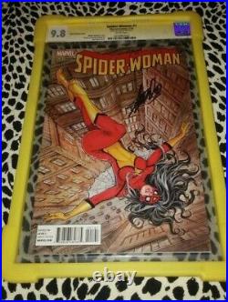 Stan Lee Signed Spiderwoman #1 Variant 9.8 Cgc Ss Signature Series Marvel Comic