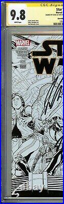 Star Wars #1 CGC 9.8 Signed STAN LEE & JASON AARON Quesada Sketch 1500 Variant