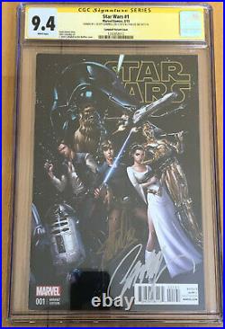 Star Wars 1 Signed Stan Lee & Campbell Var Cgc 9.4 (publ. March 2015)