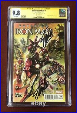 Superior Iron Man 1 Ross 75 Years Color CGC 9.8 Signed 2x by Stan Lee on 11/8/18
