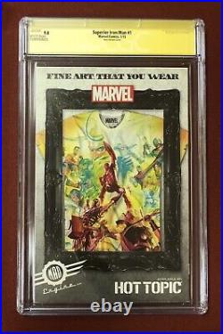 Superior Iron Man 1 Ross 75 Years Color CGC 9.8 Signed 2x by Stan Lee on 11/8/18