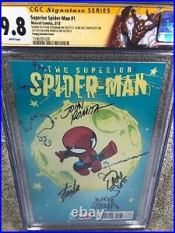 Superior Spider Man 1 CGC 4XSS 9.8 Stan Lee Romita Young Variant Cover Custom