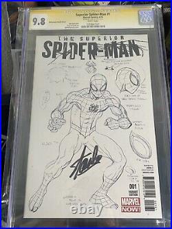 Superior Spider-Man #1 CGC SS 9.8 SIGNED Stan Lee McGuinness Sketch Cover