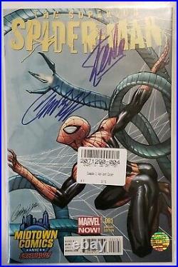 Superior Spider-Man 1 Midtown Comics Variant Stan Lee & Campbell Signed/COA