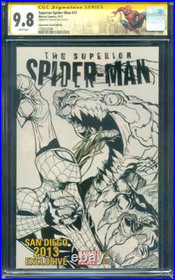 Superior Spider Man 13 CGC SS 9.8 Stan Lee Sketch Variant 9/12 Custom Label