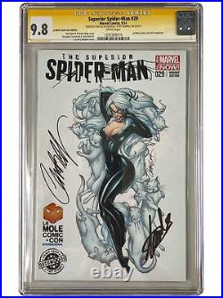 Superior Spider-Man 29 CGC SS 9.8 La Mole Variant Signed by STAN LEE & Campbell