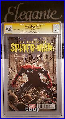 Superior Spiderman 1 CGC 9.8 SS Stan Lee Dan Slott Signed? Variant Cover
