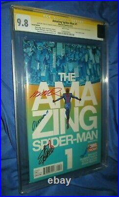 THE AMAZING SPIDERMAN #1 CGC 9.8 SS Signed by Stan Lee Marcos Martin Variant