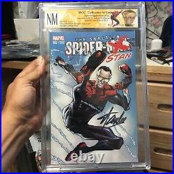 THE SUPERIOR SPIDER-MAN #16 COLOR STAN LEE SIGNED WithCOA HUMBERTO RAMOS VARIANT