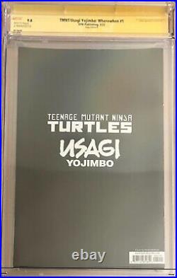 TMNT Usagi Yojimbo #1 WonderCon Variant CGC SS 9.8 SIGNED Eastman Sakai SKETCH