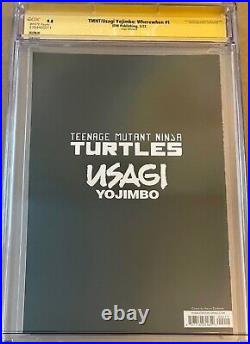 TMNT Usagi Yojimbo #1 WonderCon Variant CGC SS 9.8 SIGNED Eastman Sakai SKETCHES