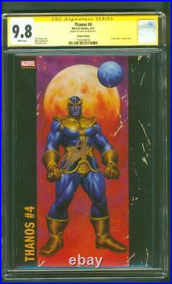 Thanos 4 CGC SS 9.8 Stan Lee Signed Jusko 2017 Variant Avengers Infinity War