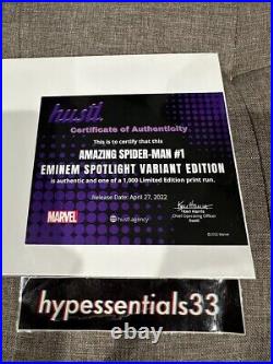 The Amazing Spider Man 2022 #1 Eminem Spotlight Variant SIGNED NEW. IN HAND