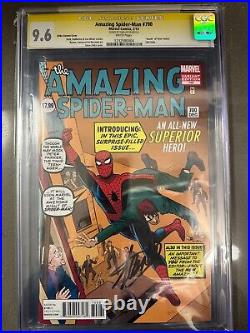 The Amazing Spider-Man #700 Marvel CGC 9.6 1200 Ditko Variant Stan Lee Signed