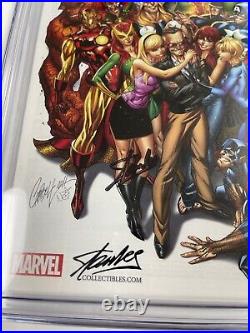 The Avengers #1 J Scott Campbell Variant SDCC Signed Stan Lee Edition CGC SS 9.8