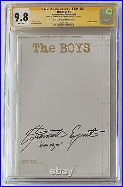 The Boys #1. Cgc Ss 9.8. Signed & Inscribed Giancarlo Esposito. Gold Sketch