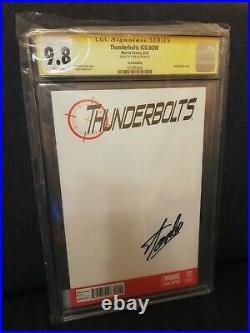 Thunderbolts #20 Blank Sketch Cover Variant Signed By Stan Lee Cgc Ss 9.8! 2014