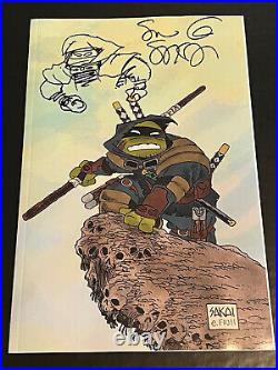 Tmnt The Last Ronin #5 Virgin Variant Signed & Remarque Sketch By Stan Sakai Nm