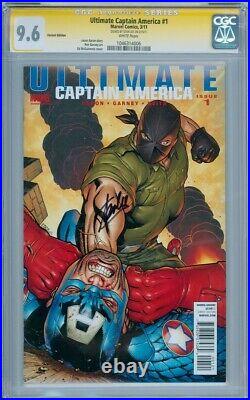 Ultimate Captain America #1 Var Cgc 9.6 Signature Series Signed Stan Lee Marvel