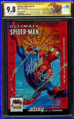 Ultimate Spider Man 6 CGC 3XSS 9.8 Stan Lee Niagara Falls Variant Custom Label