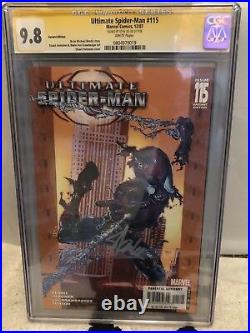 Ultimate Spider-man 115 CGC SS Signed By STAN LEE 9.8 Rare Variant Cover