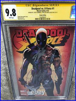 Uncanny X Force 1 CGC 3XSS 9.8 Stan Lee Liefeld Campbell Variant X Men Movie
