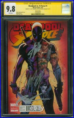 Uncanny X Force 1 CGC 3XSS 9.8 Stan Lee Liefeld Campbell Variant X Men Movie