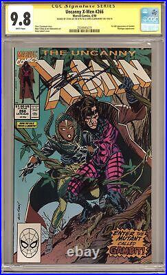 Uncanny X-Men #266D Direct Variant CGC 9.8 SS Stan Lee/Claremont 1990 2504945019