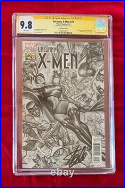 Uncanny X-Men 29 Alex Ross 75 Years Sketch Variant 1300 CGC 9.8 Signed-Stan Lee