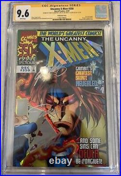 Uncanny X-Men #350 CGC SS 9.6Signed By Stan Lee, Jim Lee, Chris Claremont Foil