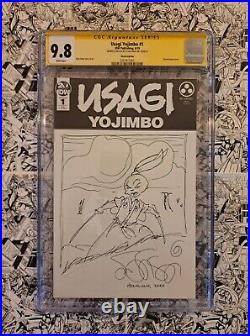 Usagi Yojimbo #1 Cgc Ss 9.8 Original Art Cover By Stan Sakai 2019 Signed