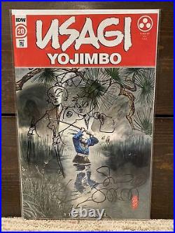 Usagi Yojimbo #20 Variant 110 Hervas Yukichi Yamamoto 1st App Signed/Sketch