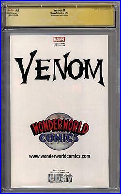 Venom #1 CGC 9.8 (W) Signed by Stan Lee & Greg Horn Wonderworld Variant