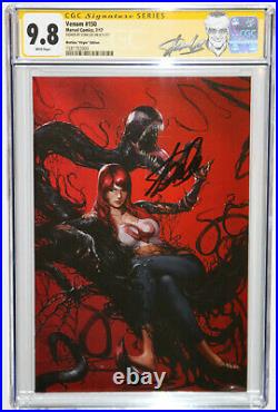 Virgin Venom #150 Variant Signed By Stan Lee Cgc Ss 9.8 Mary Jane Mattina Covr
