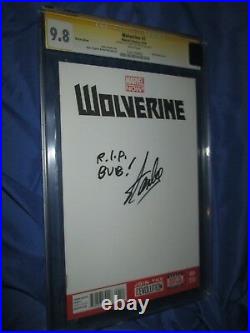 WOLVERINE #1 CGC 9.8 SS Signed & RIP BUB Quote by Stan Lee Death of/4/Variant