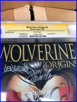WOLVERINE Origin 2 cgc 9.8 rare 1100 CDN variant multi signed x 5 legends Stan