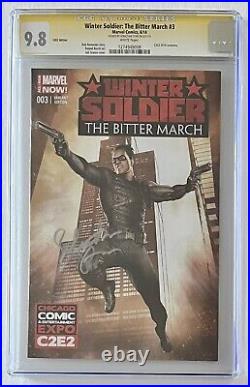 Winter Soldier The Bitter March #3. Cgc Ss 9.8. Signed Sebastian Stan. C2e2