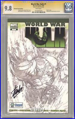 World War Hulk 1C Finch Diamond Sketch Variant CGC 9.8 SS Stan Lee 2007
