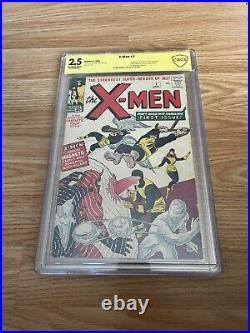 X-Men#1 CBCS 2.5 SIGNED BY STAN LEE (1st app of the X-Men 1963) Marvel Comics