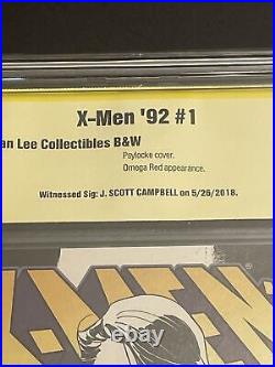 X-Men'92 #1 CBCS (NOT CGC) 9.8 SCOTT CAMPBELL SKETCH VARIANT SIGNED