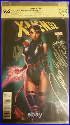 X-Men 92 #1 Psylocke color variant 9.6 signed by Stan Lee J Scott Campbell Nei
