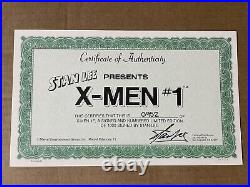 X-men #1 (marvel, 1991) Cover E Gatefold Stan Lee Signed With Coa