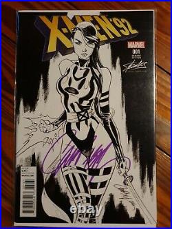 X-men 92 1 Stan Lee Collectibles Campbell Sketch Variant Cover Signed NM