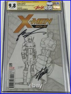 X-men Gold #1 Recalled B&W 1 Per Store Sketch Variant Signed by Stan Lee 9.8 SS
