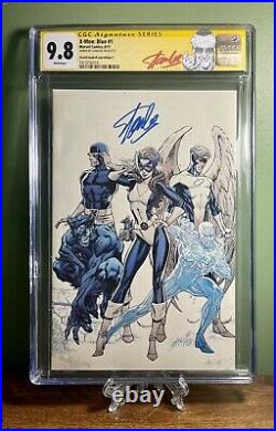 X-menBlue #1 CGC SS 9.8, Signed By Stan The Man Lee, J Scott Campbell Variant