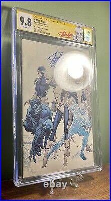 X-menBlue #1 CGC SS 9.8, Signed By Stan The Man Lee, J Scott Campbell Variant